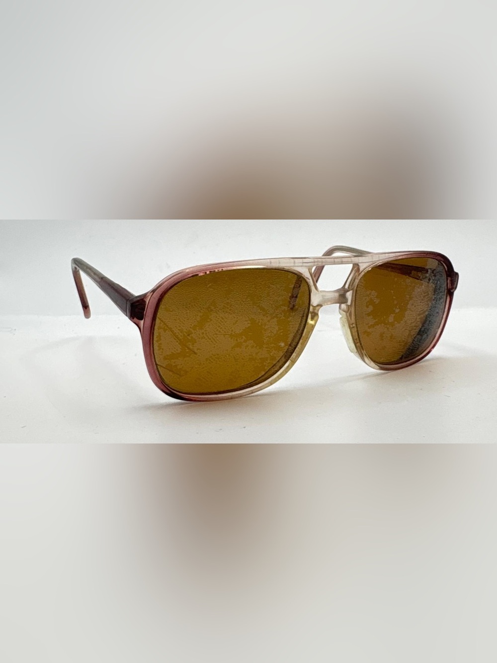 Silver Dollar Jeff Brown Translucent Pilot Sunglasses Frames Only